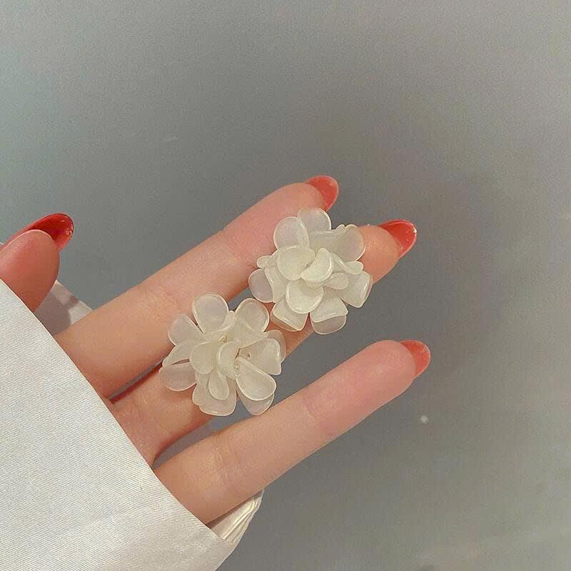 Product Introduction of SOOCHAN - Khuyên tai nữ hình hoa nhựa nhiều lớp phong cách Hàn Quốc thanh lịch, nhẹ nhàng nữ tính 10