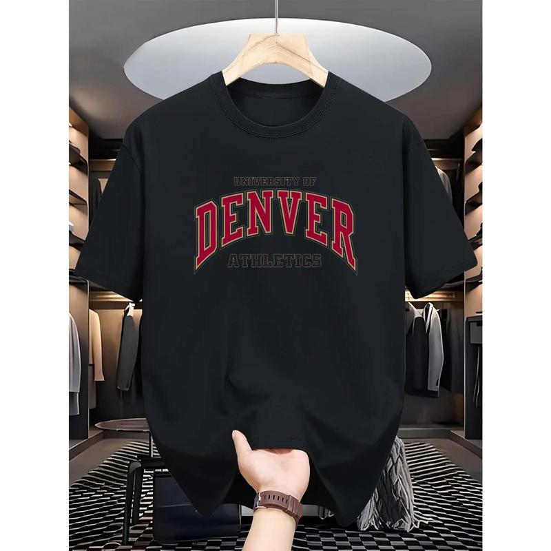 Handsome simple unisex short-sleeved T-shirt Comfortable and breathable style men's top 1