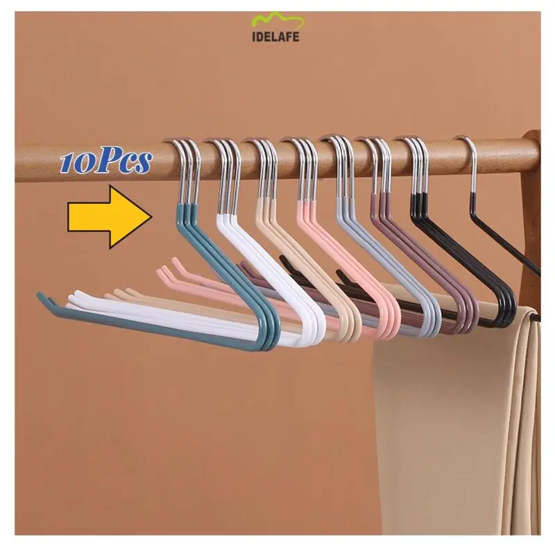 Idelafe 10pcs Z Shaped Rack Home Wardrobe Storage Artifact Pants Hanger ...