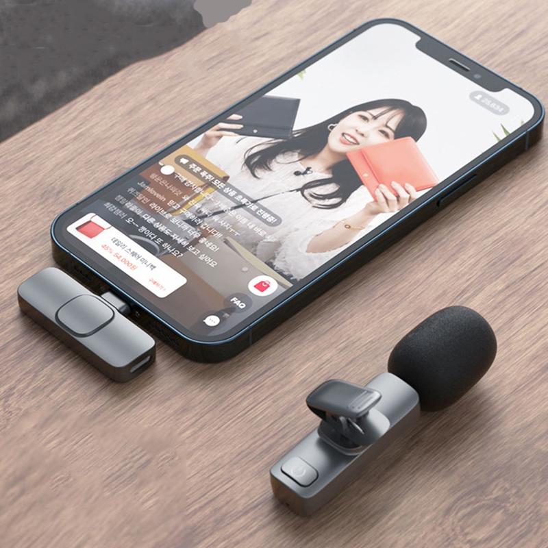 Product Introduction of Wireless Lavalier Microphone, Ready Stock, for Android, Suitable for Live Streaming, Video Gaming, Outdoor Live Streaming, Portable Small Microphone, K9 ktv  home  karaoke  set scyrox  v8 31