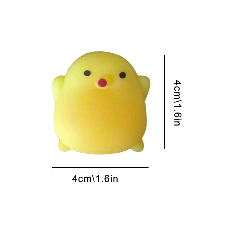 Cute Mini Chick Squeeze Toy Squeeze Bubbles Toys Fidget Toys Pinch Kneading Toy Stress Reliever Toys Kid Party Favor 2