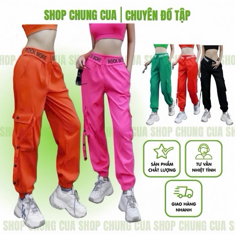  Quần tập nữ quần cạp chữ tập nhảy Aerobic zumba shuffle dance nhiều màu 