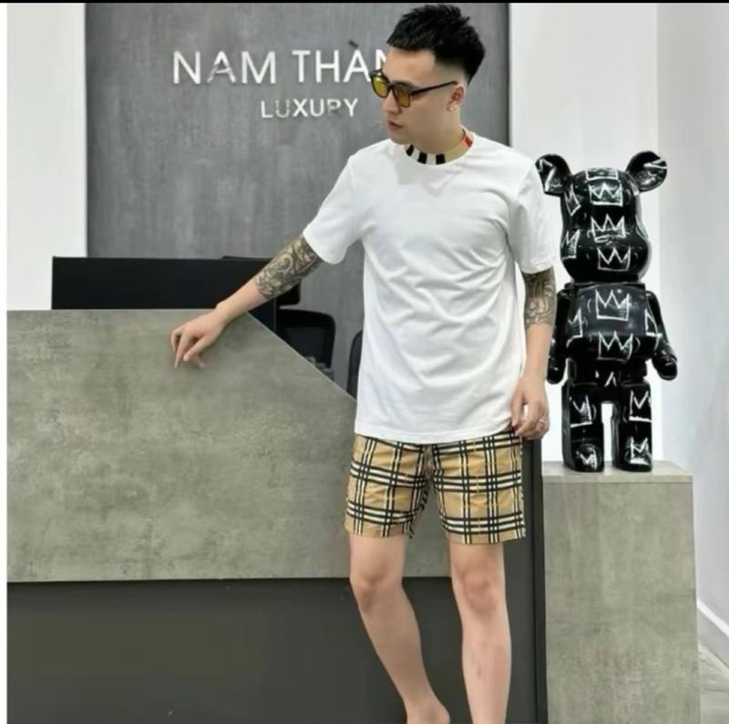 Bộ Quần Áo Thể Thao Nam BBR phối cổ bo dệt siêu nét Logo BBR thêu ngực Sport Thể Dục - Top