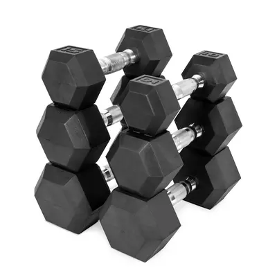 CAP Barbell, 20lb Coated Rubber Hex Dumbbell, Pair offers (Ships in 2 Boxes)