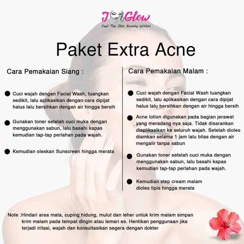Jglow Skincare Paket Extra Acne Sulfur Whitening Perawatan Pembersih Wajah Jerawat Berjerawat Berminyak  Pencerah  Muka Hitam 4