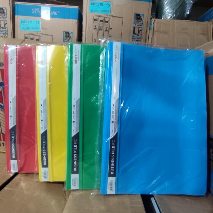 Jual Business File Folder F4 Folio map tulang plastik - Biru - Jakarta ...