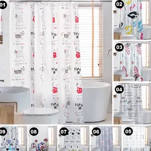 BL TIRAI KAMAR MANDI ANTI AIR BAHAN PEVA - SHOWER CURTAIN GORDEN KAMAR MANDI
