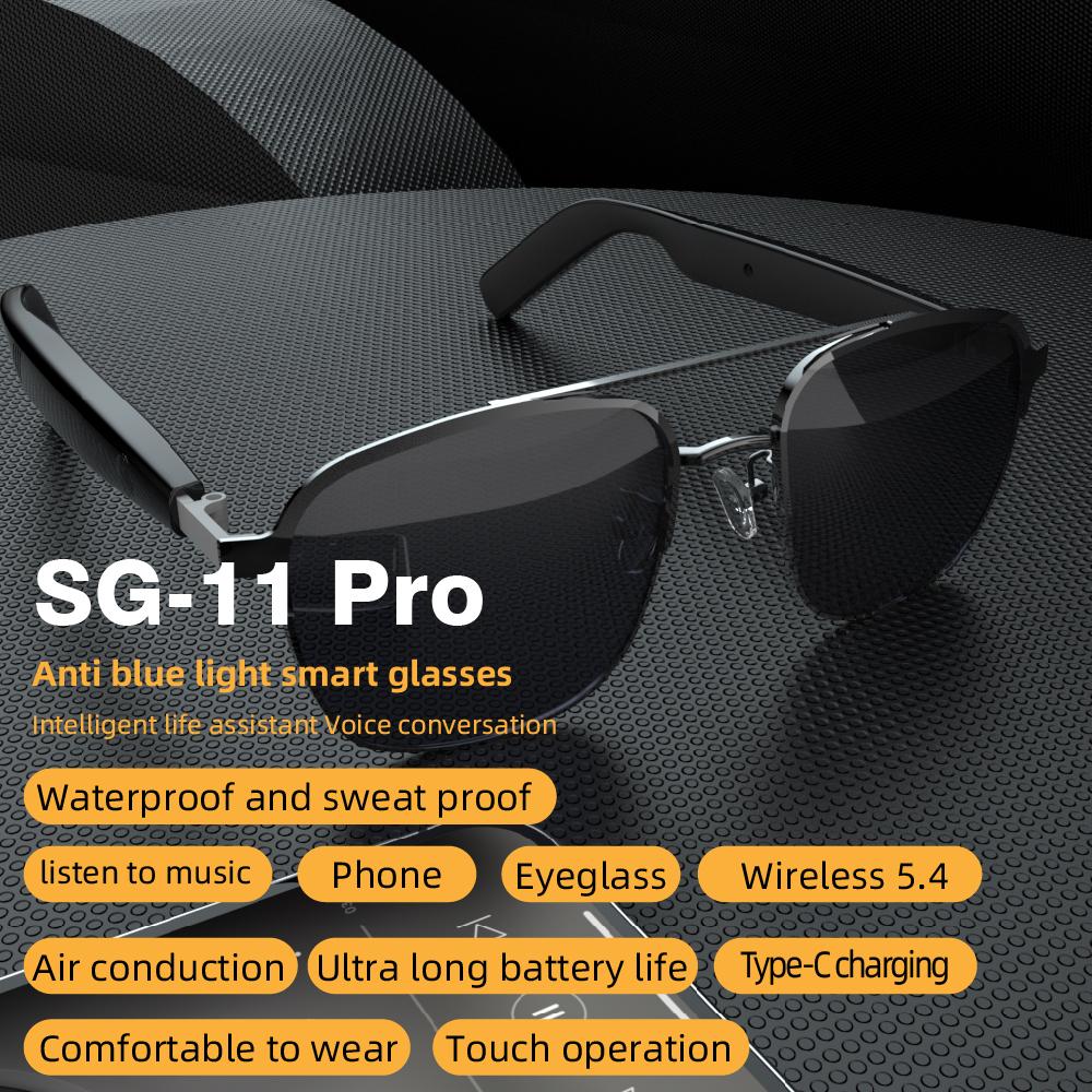 Upgraded Version SG11 PRO TWS Smart Sunglasses Wireless Audio Glasses For Sports Outdoor Activities - Image 5