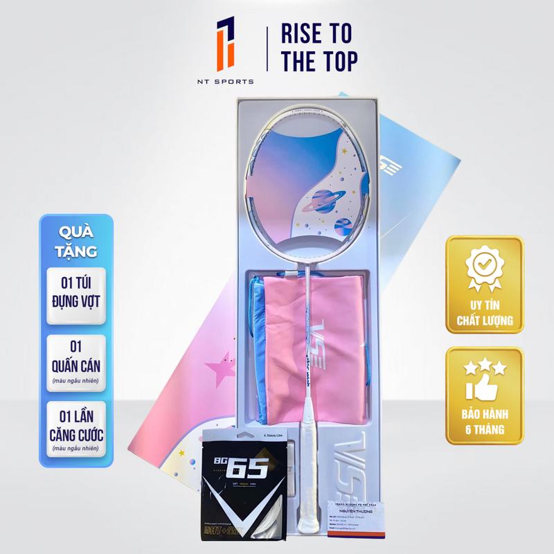 Vợt cầu lông VS Star Wish HỒNG FULL BOX chính hãng | Cán Vợt Sport Carbon
