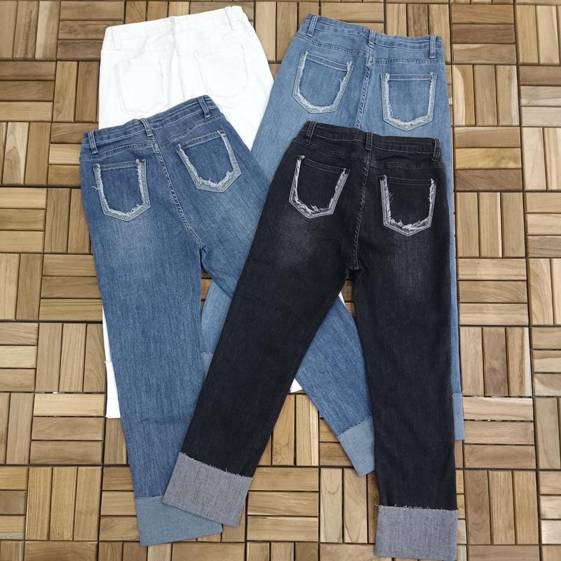 Celana Jeans Stik Balik Import Kinfolk Model Straight - Black/White/Blue/Deep Blue 2