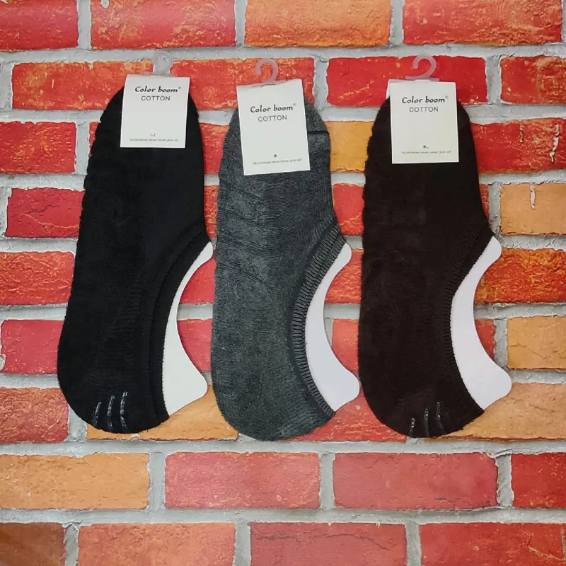 kaos kaki di bawah mata kaki bahan tebal katun Nyaman Pria Wanita 6