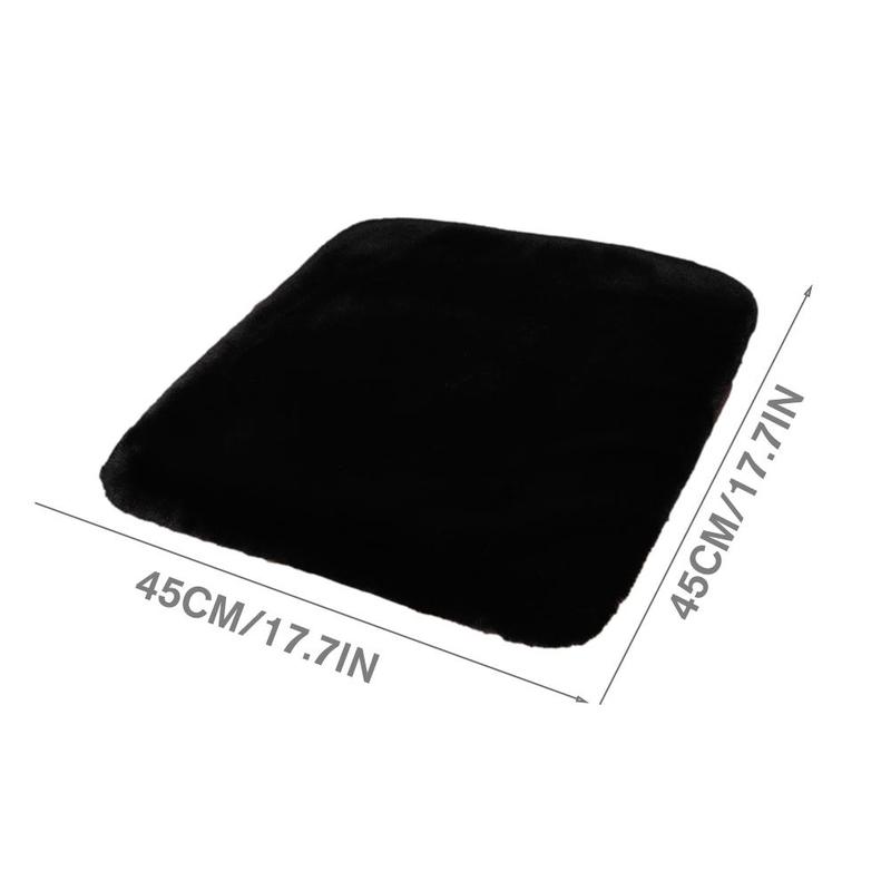 Product Introduction of Plush Seat Cushion Car Seat Cushion Winter Plush Rabbit Fur Winter Warmth Thick Wool One Piece E2D8 22