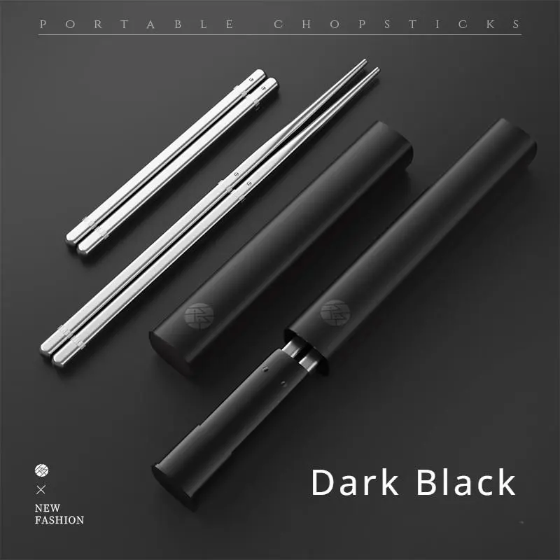 Portable Chopsticks, 1 Pair Removable Chopsticks, Telescopic Small Tube Chopsticks for Outdoor Camping Climbing Picnic 2