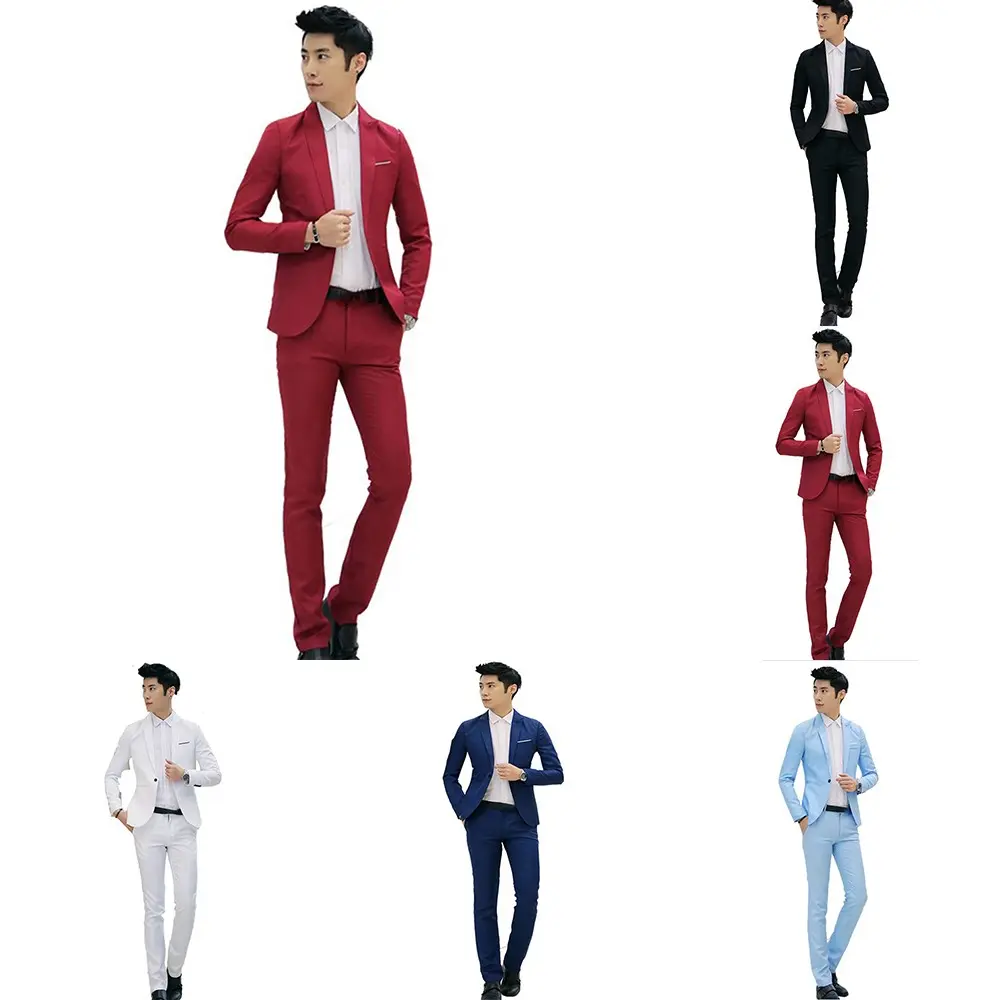 <Twi Light> Mens Formal Blazer Jacket Coat Pants Slim Business Suit Tuxedos Party Wedding