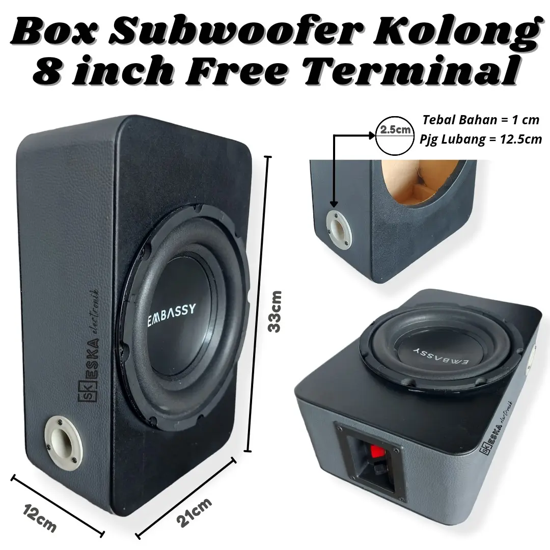 Subwoofer Kolong 8 inch Embassy free terminal speaker produksi sendiri Subwoofer kolong 8 inch Legacy 896 free terminal subwoofer kolong 8 inch concerto
