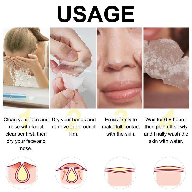 Hydrocolloid Nose Patch, 12pcs/box Oil-control Deep Cleansing Nose Patch, Facial Skin Care Products for Women & Men 2