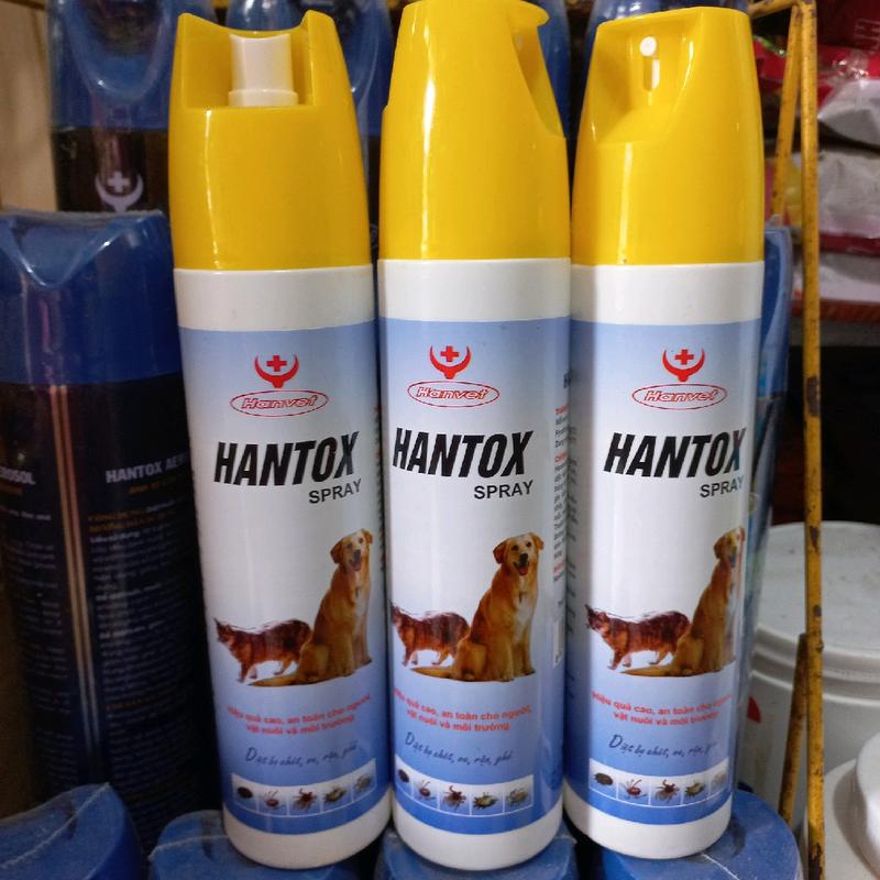 Bình xịt ve rận bọ chét chó mèo Hantox spray 300ml