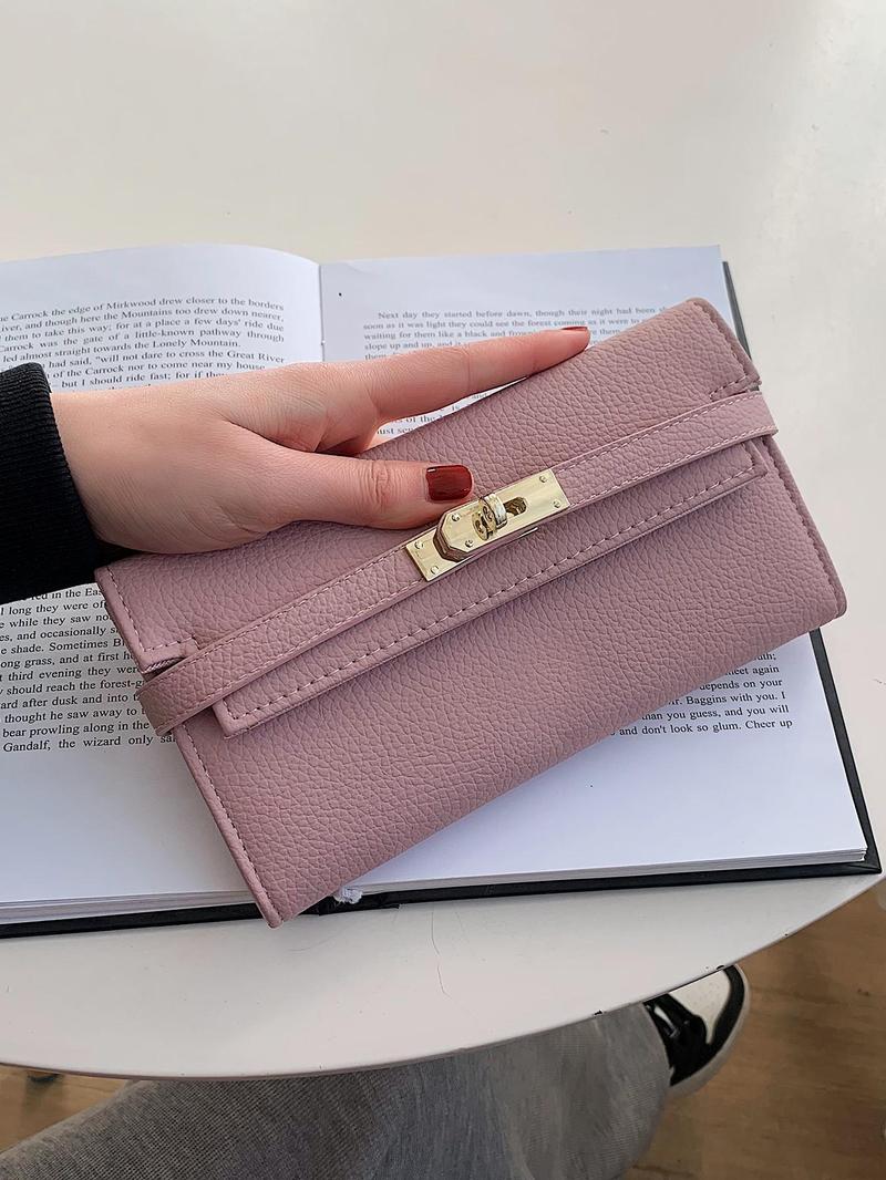 Product Introduction of Women's Fashionable Solid Color Card Holder, Casual Versatile PU Leather Card Holder, Trendy All-match Card Holder for Daily Use 4