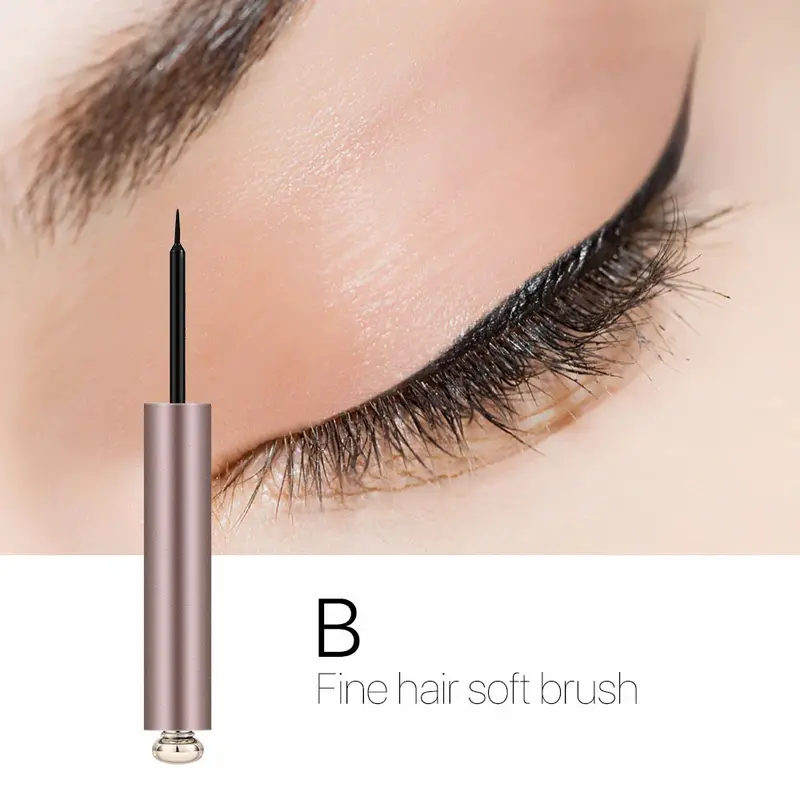 O.TWO.O Liquid Eyeliner Waterproof Long Lasting Eye Liner Pen Black Hitam Kosmetik 3