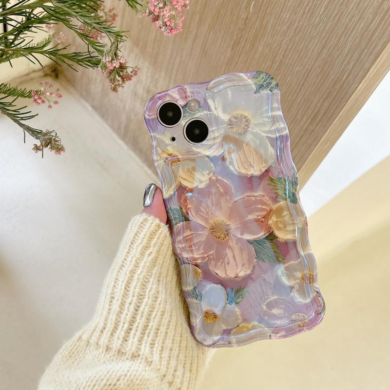 Fall Floral Pattern Phone Case, Decorative Phone Protector Cover ...