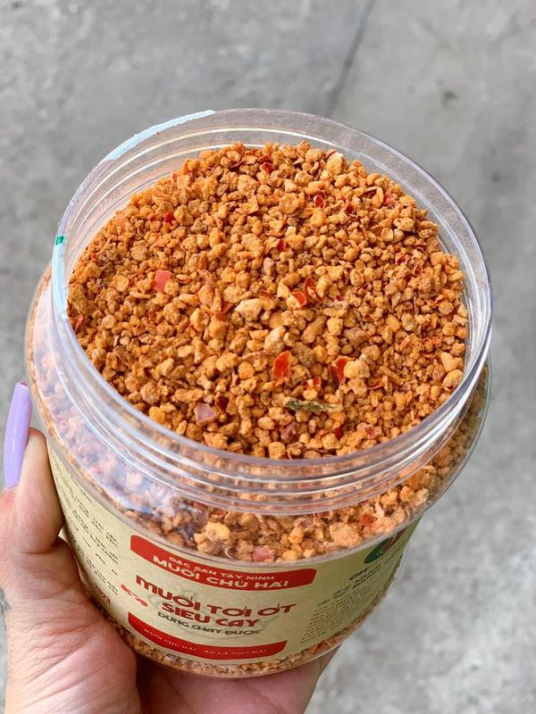 Muối chấm siêu cay Chú Hải hũ 500g