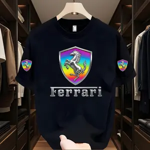 Ferrari Kaos Distro Premium Bigsize 3XL 2XL XL L M S Full Printing Bahan 100% Cotton Combed 24s Adem Nyaman Super Oversize Unisex Cowok Pria Wanita
