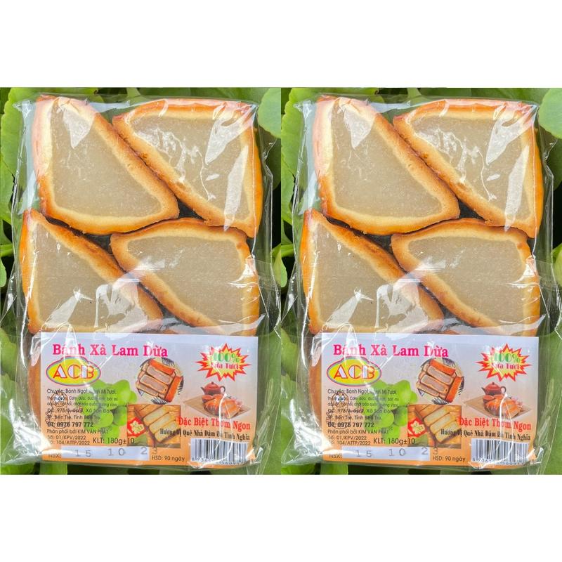 Bánh Xà Lam Dừa Đặc Biệt Thơm Ngon 6 Cái/Bịch - Đậm Đà Hương Quê 0