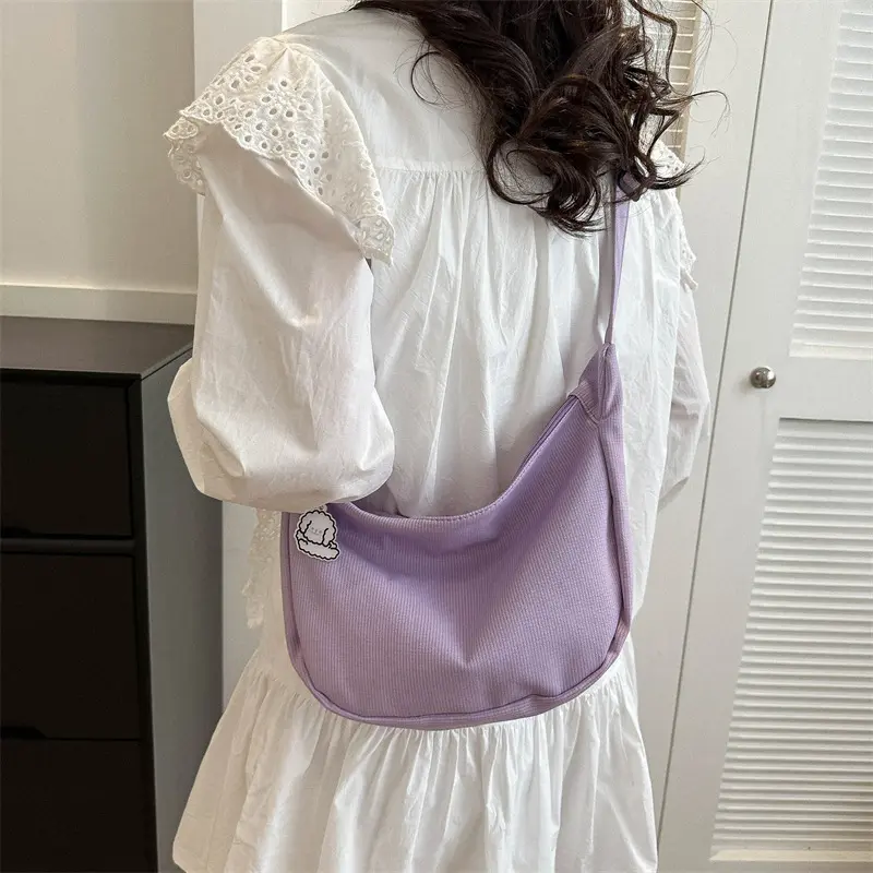 Túi Đeo Vai Nữ, Phong Cách Hàn Quốc, Thiết Kế Bánh Quế Mới, Màu Pastel, Đa Năng, Thích Hợp Sử Dụng Hàng Ngày, Phong Cách Nghệ Thuật Xuyên Biên Giới, Lý Tưởng Cho Sinh Viên, Hàng Mới Về