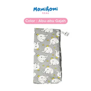 MOMI HOMI Nursing Apron Cotton Nursing Celemek Cover Kain Penutup Ibu Menyusui Bayi Motif Baby Apron