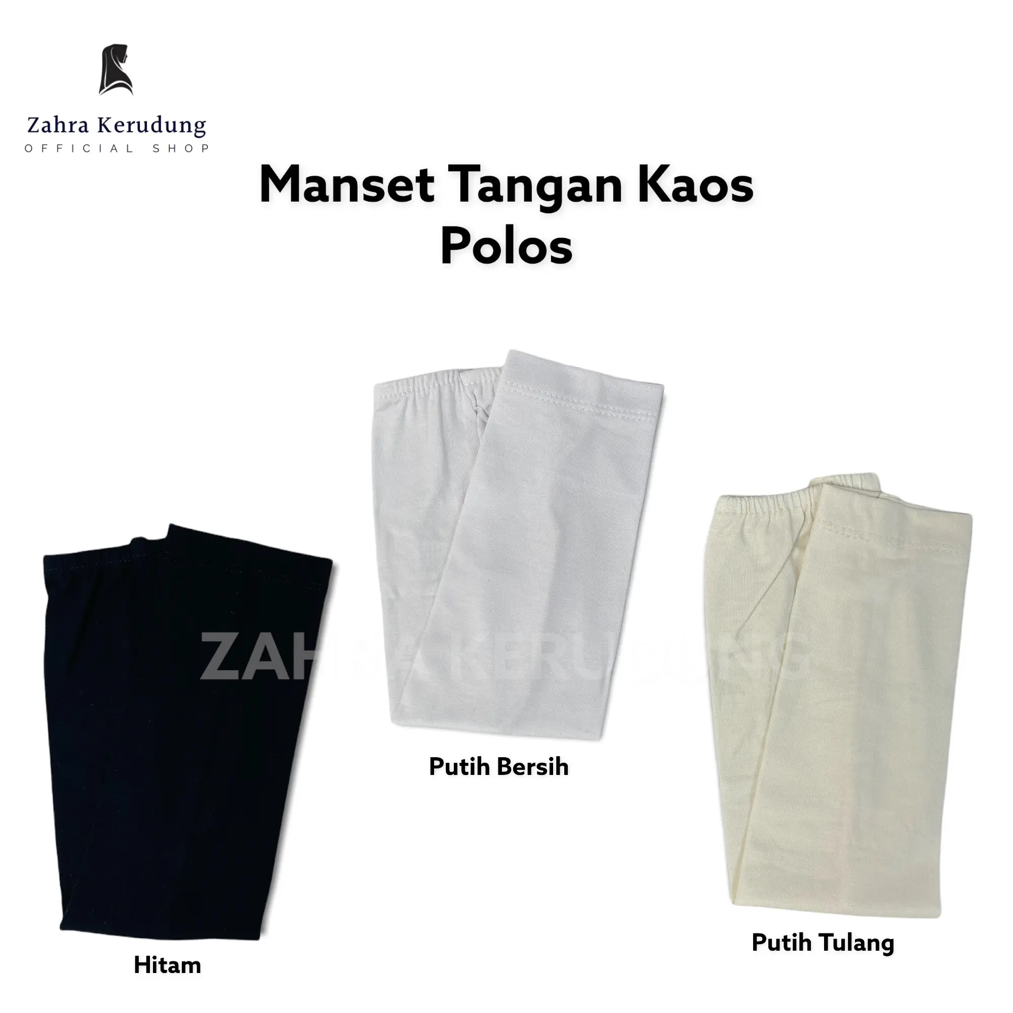 Manset Tangan Polos Panjang Selengan Bahan Kaos Rayon Premium