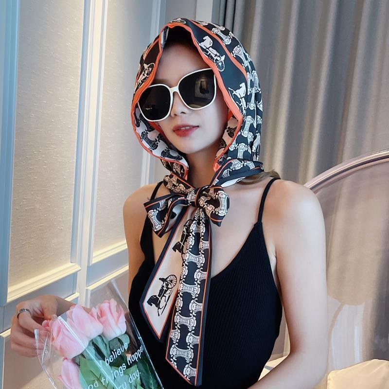Product Introduction of Mũ Ruy Băng Hai Mặt, Phong Cách Phương Tây, Hàng Mới Về Mùa Xuân / Mùa Hè, Vải Sa Tanh, Chống Nắng, Khăn Trùm Đầu, Thích Hợp Cho Du Lịch Nữ, Mũ Chống Nắng, [Hai Lớp, Có Ruy Băng] Hat Women 4