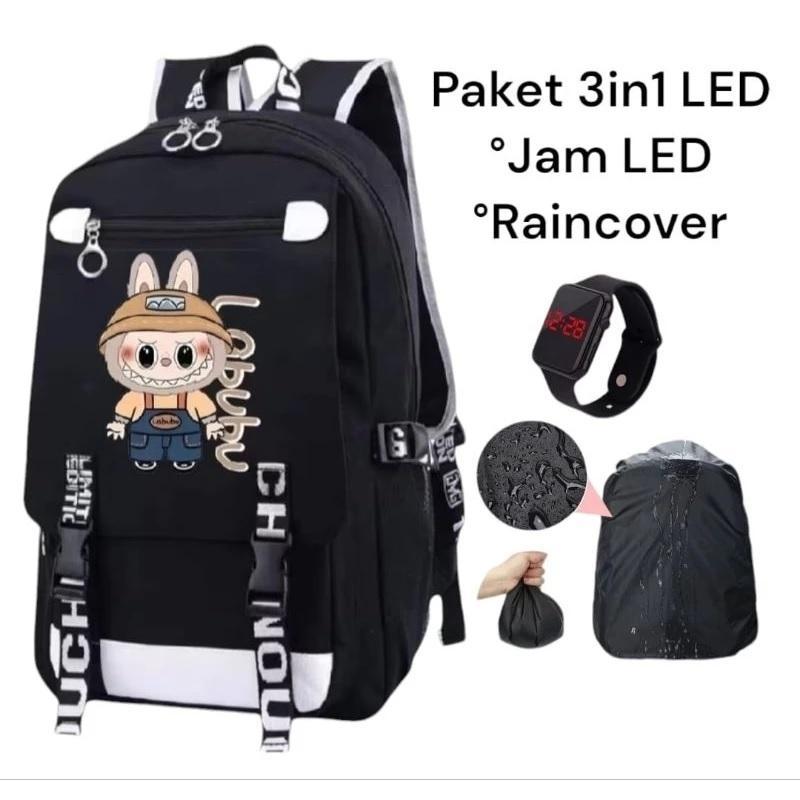 Product Introduction of ADN STORE - TAS SEKOLAH ANAK SD PAUD TK KARAKTER LABUBU TAS RANSEL SEKOLAH ANAK LAKI LAKI PEREMPUAN TAS LABUBU FASHION FREE JAM LED MY BOTTLE BANYAK BONUSNYA 21