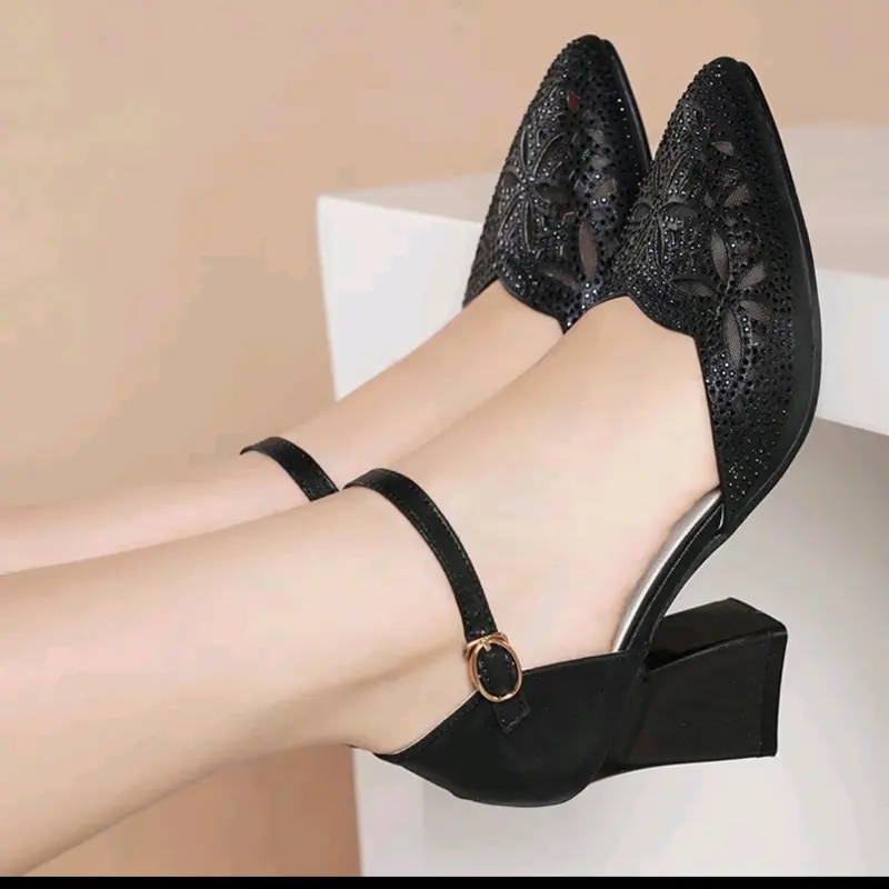 (( 08 Ks) heels mewah hak tebal / sepatu wanita pesta Shoes 0