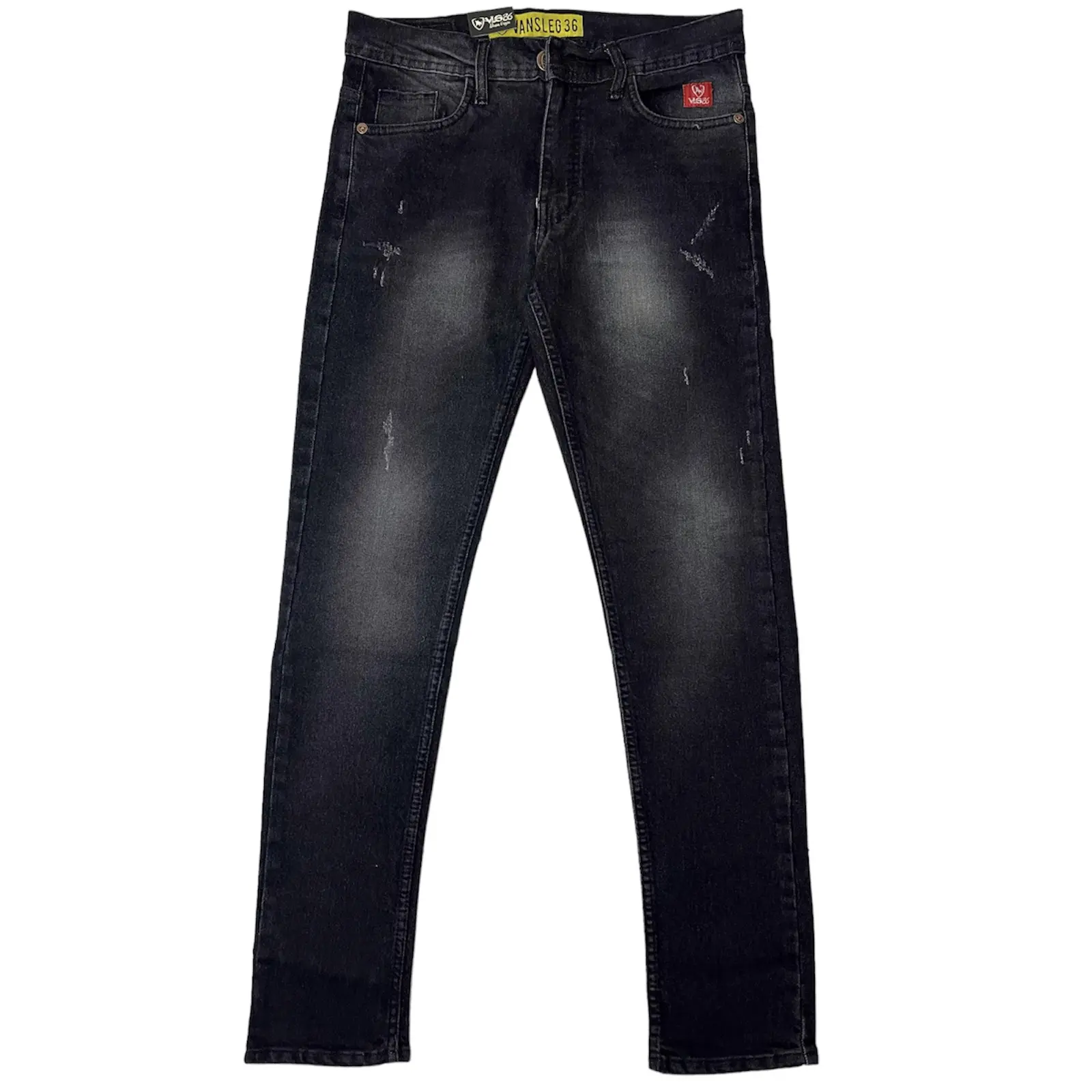 Celana Jeans Panjang Polos Pria VLG Hitam Slimfit Nyaman Skinny Stretch Slim Fit