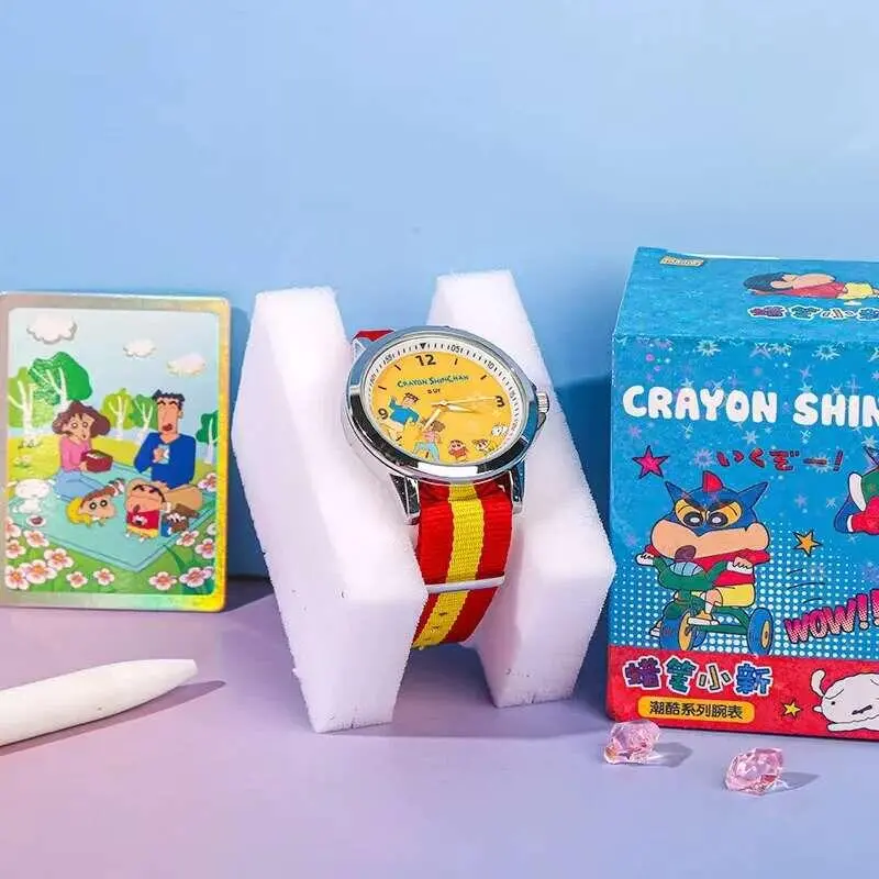 Đồng Hồ Hoạt Hình, Bút Chì Màu Shinchan Bd, Thiết Kế Dễ Thương, Hộp Bất Ngờ, Giao Hàng Ngẫu Nhiên