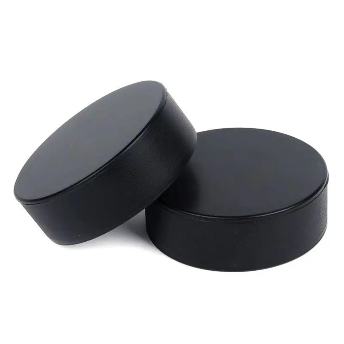 12 Pcs Foam Hockey Pucks, Black Rubber Street Hockey Puck Mini Knee Hockey Balls For Indoor Practice Sports Hockey Supplies For Kids Adults, Diameter 3", Thickness 1"