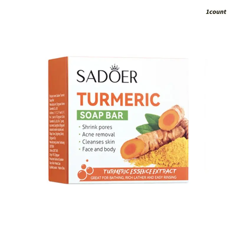 Turmeric Soap Bar, Natural Turmeric Soap Bar, Exfoliating Soap Bar for Body Wash & Soap, Body Care Product for Women & Men, Christmas Gift 0