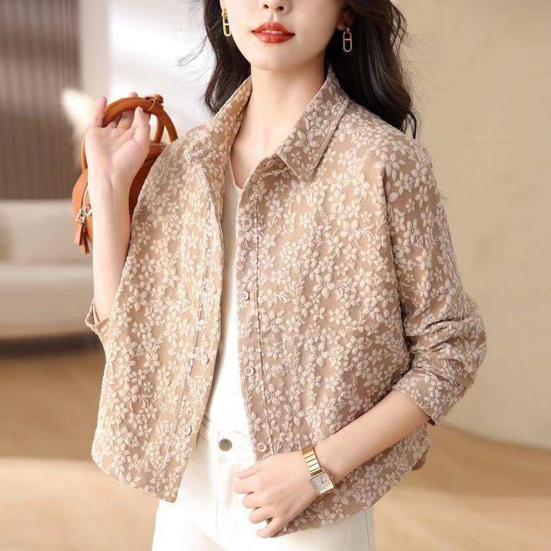 Product Introduction of Áo Khoác Ngắn Cho Nữ, Phong Cách Hàn Quốc, Hàng Mới Về, Thích Hợp Cho Mùa Xuân Và Mùa Thu, Mẹ TRUNG NIÊN Và Mẹ Nhỏ Áo Khoác Bóng Chày Thường Ngày Áo Cardigan 1