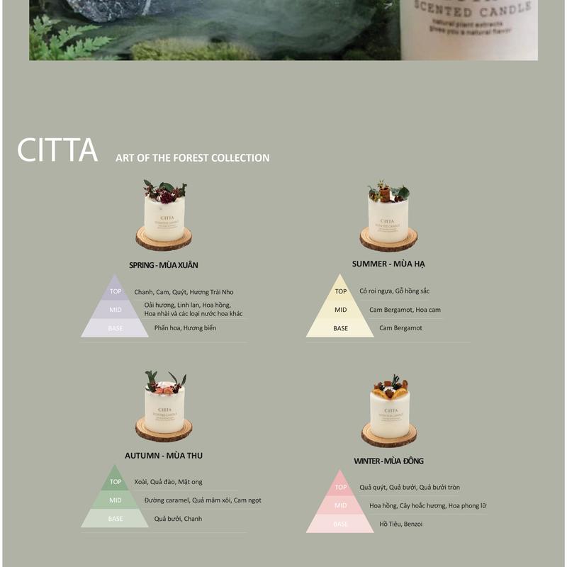 Product Introduction of MÙA ĐÔNG - Set Quà Tặng Valentine 14/2 Nến Thơm CITTA Không Khói Thơm Phòng Hỗ Trợ Giấc Ngủ Làm Sinh Nhật Quà Tặng Valentine 8/3 20/10 Kỷ Niệm Chúc Mừng Làm Từ Sáp Đậu Nành Với Tinh Dầu Thiên Nhiên Và Hoa Oải Hương Khô Cùng Thảo Mộc Trang Trí 4