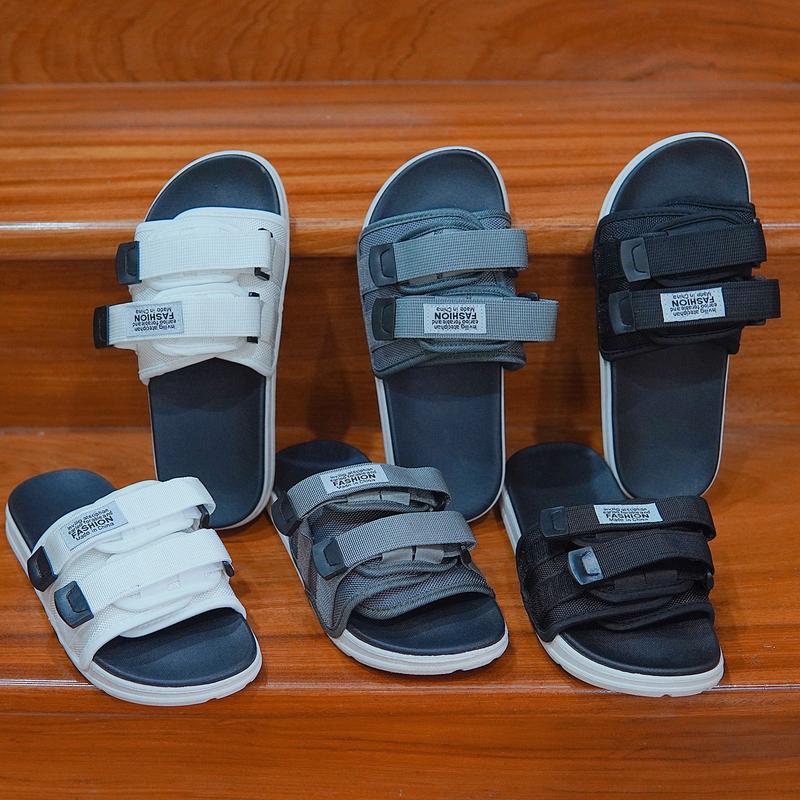 Dép Quai Ngang Phong Cách Ulzzang Nam Nữ Unisex Loại Cao Cấp Nhất Quai Dán Phiên Bản Mới New 2022,Dép Phong Cách Style Hàn Quốc Cao Su Sandal Đế Bằng DéP