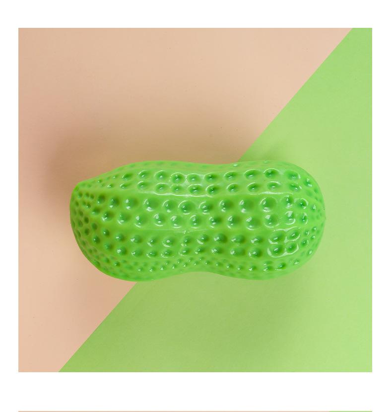 Product Introduction of Pets use soft peanut toys to clean teeth, chew smells, squeak dogs squeak toys 5