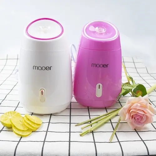 Máy xông hơi nước mini mặt mũi họng sông tinh dầu thảo dược hoa quả tươi tự động phun sương nóng dưỡng da Maoer giúp mặt luôn căng mịn. Bảo hành 12 tháng. Skincare Nữ