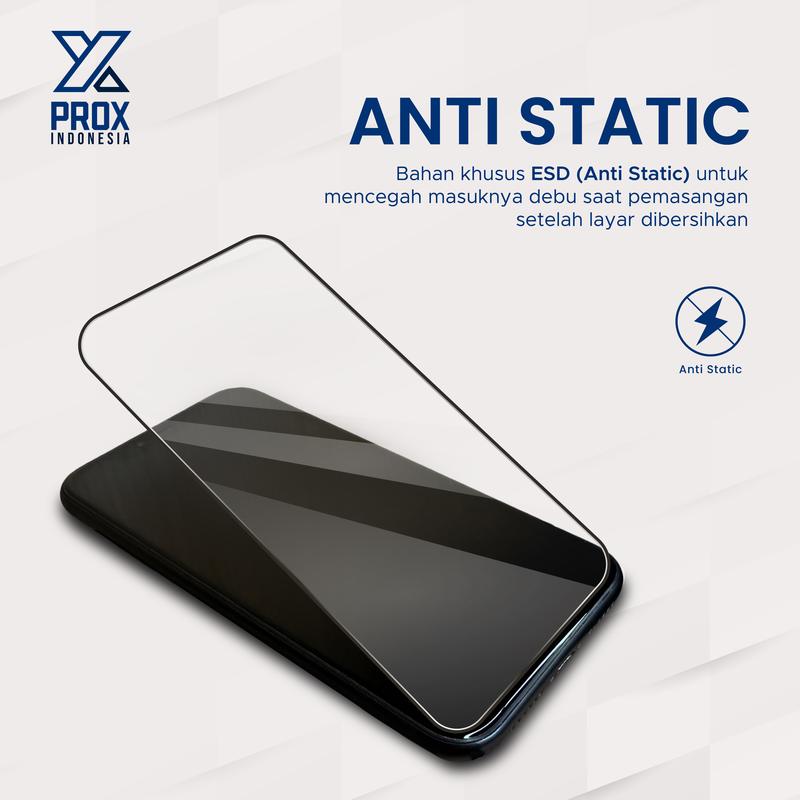 PROX Tempered Glass Full Cover Clear - Compatible For iPhone 3