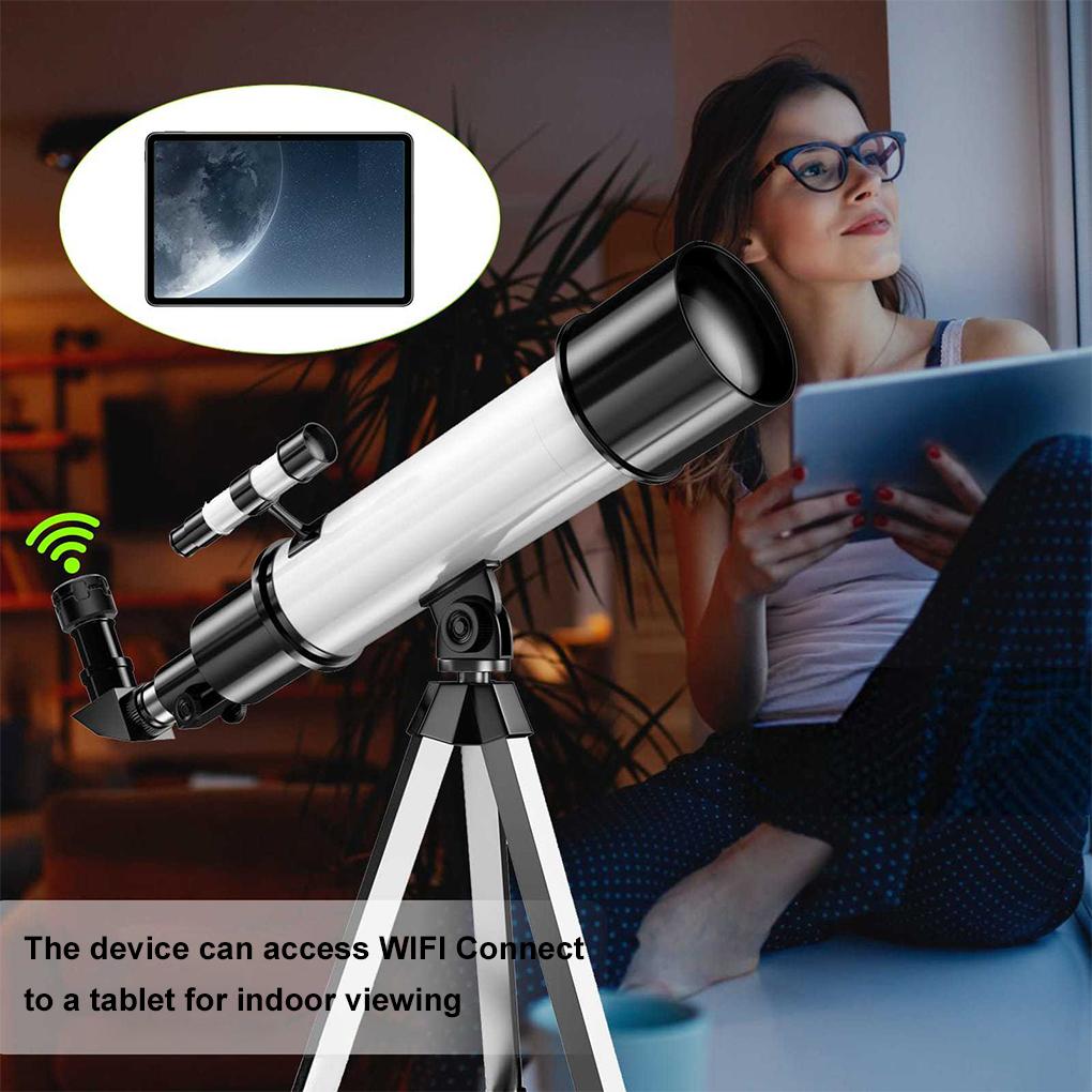 Smart Astronomical Telescope WIFI 4K HD Electronic Eyepiece 5 Megapixel Full Colour Birdwatching Mirror ABS Mobile Viewing - Image 3
