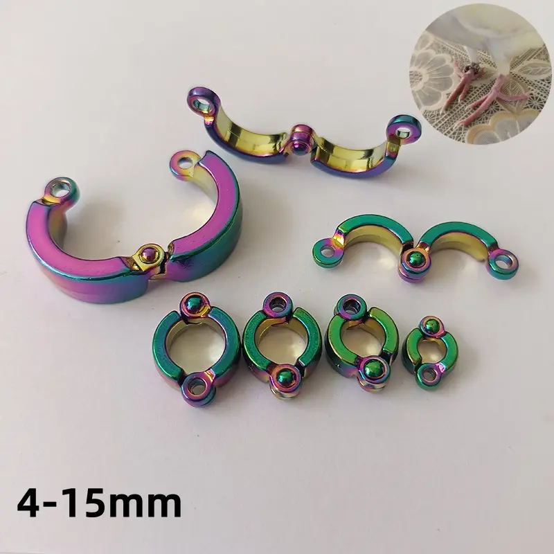 Parrot Foot Rings Bird Leg Rings Outdoor Fly Training Activity Anti-Lost Opening Clip Leash Accessories 4-15mm