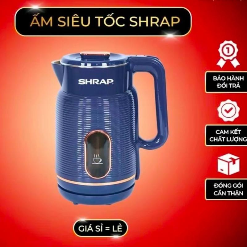 Ấm Đun Nước Siêu Tốc S.HRAP SH-68, Dung Tích 2L, Công Suất 1500W, Tự Ngắt khi Đun, Inox 304 - Phiên Bản Mới - Ấm Siêu Tốc - Bình Đun Nước - Đun Siêu TỐC