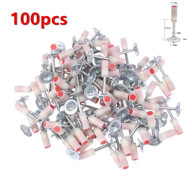 100PCS Steel Nails Wall Fastening Tool Nailer Round For Steel Nail Gun Pneumatic Nailing Gun Special Nails Powerful Penetration