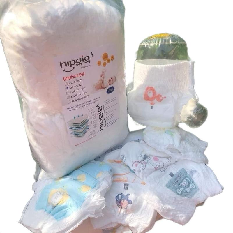 Combo 100 Miếng Bỉm Quần Hipgig A Cho Bé Yêu 0