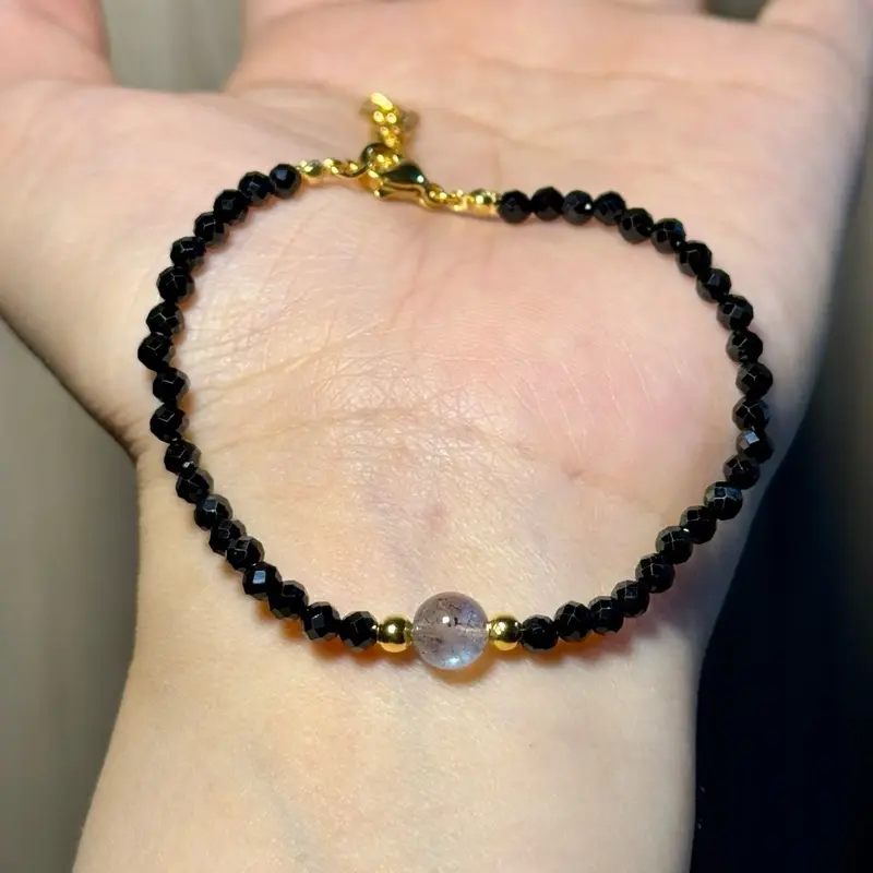 Vòng Spinel Mix Hắc Nguyệt Quang