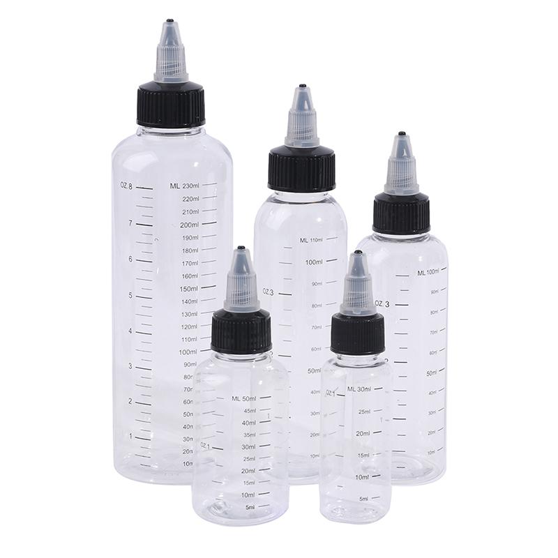 Product Introduction of 30ml-250ml Plastic PET Liquid Capacity Dropper Bottles Pigment Ink Containers Transparent Organiser 19